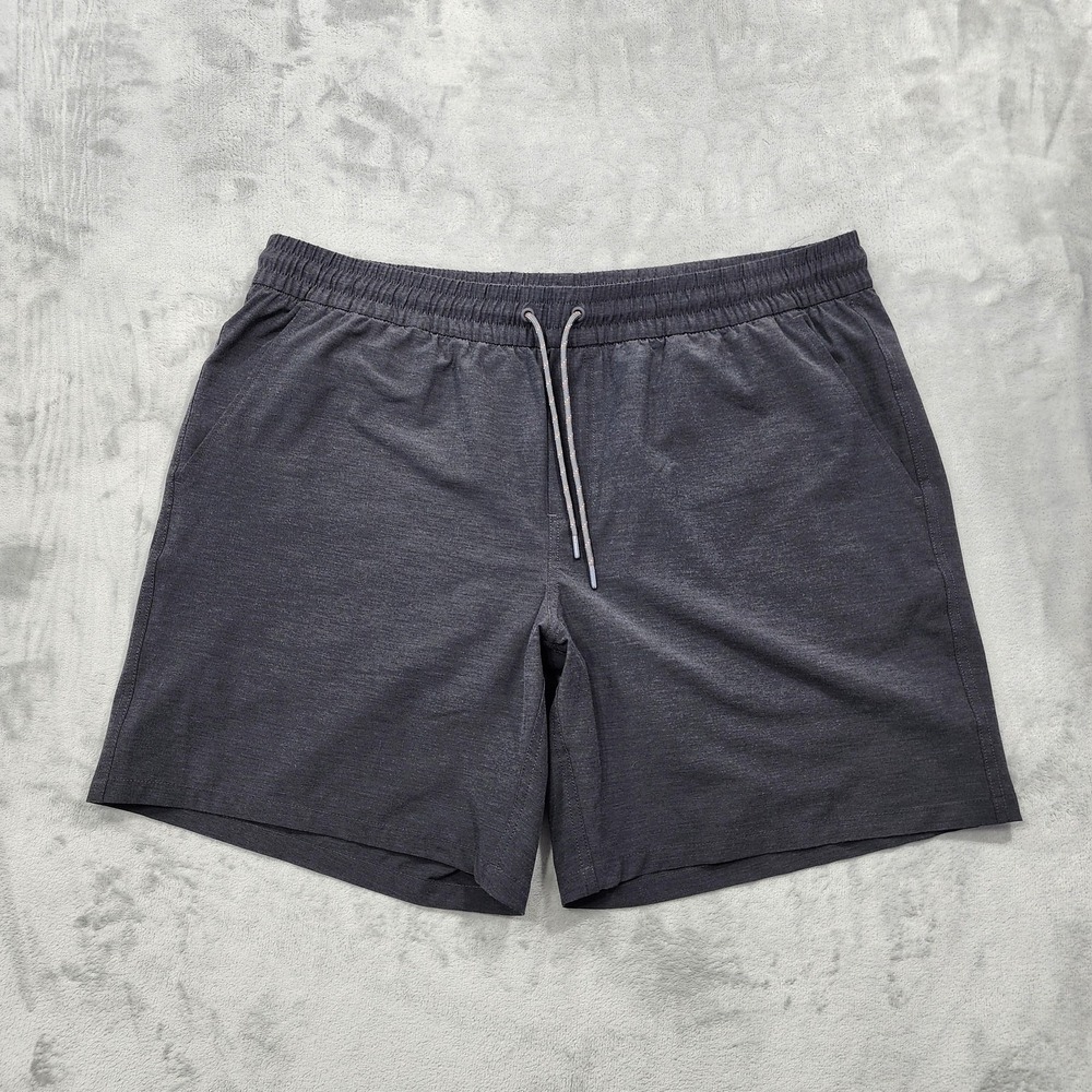 George Shorts Mens XL Gray Pull On Drawstring Lined Quick Dry Lightweight Casual